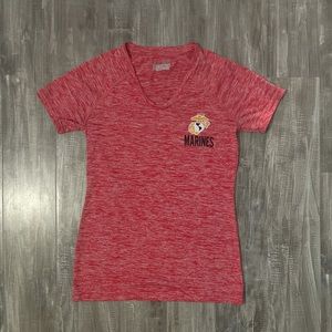 Under Armour Marines Semi-Fitted Heat Gear Red Sm